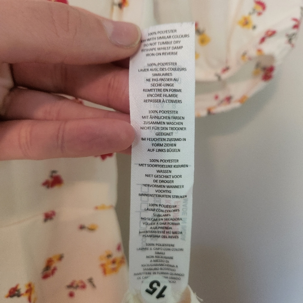 💥HP💥NWT boohoo Wrap Ruffle Detail Tea Dress - Picture 5 of 9